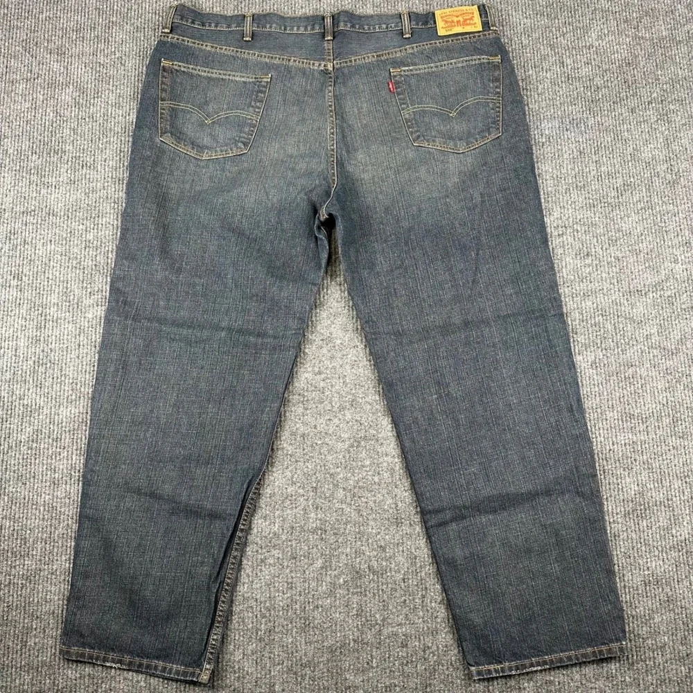 Levi's 550 Relaxed Fit‎ Jeans Mens 50x32 Dark Wash Denim 100% Cotton